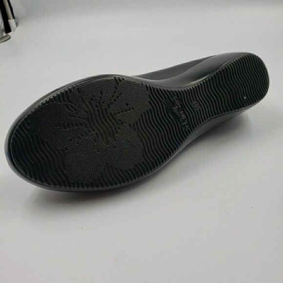 Dansko Debra Black Nappa Leather Wedge Slip On Comfort Loafer Memory Foam Sz 38 - Picture 6 of 16